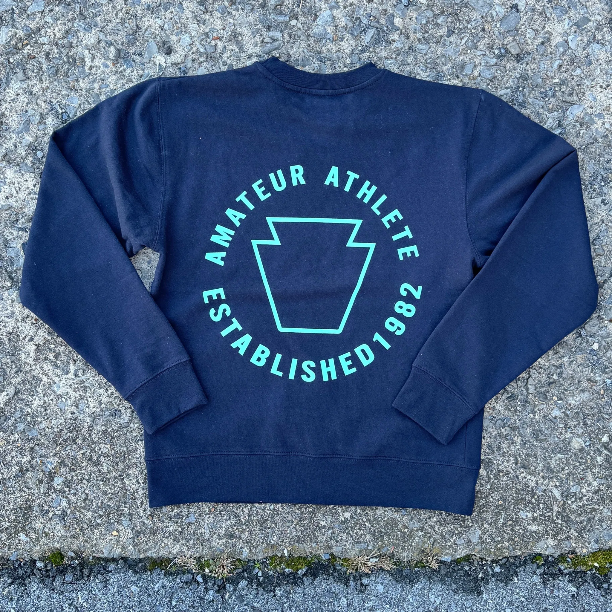 AMATEUR ATHLETE KEYSTONE CREW KNECK SWEATER