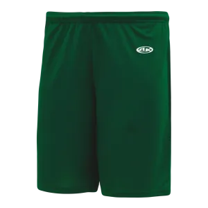 Athletic Knit (AK) BAS1700M-029 Mens Dark Green Baseball Shorts