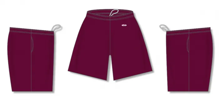 Athletic Knit (AK) BS1700L-009 Ladies Maroon Basketball Shorts