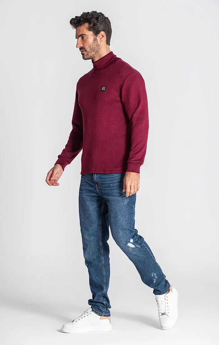 Burgundy Smooth Turtleneck