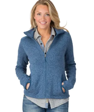 Charles River Women's Heathered Fleece Jacket