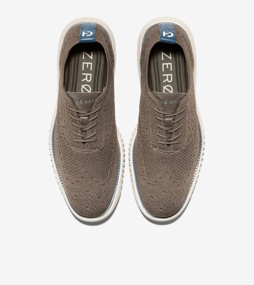 Cole Haan Mens 2.Zerogrand Stitchlite Oxford Shoes - Morel/Tea Leaf/Ensign Blue Colorway