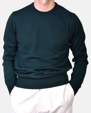 Crewneck 12 GG Merino - Green