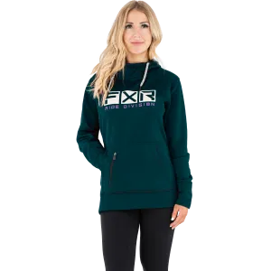 FXR Women's Helium Tech Pullover Fleece Ocean/Bone