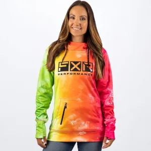 FXR Women's Helium Tech Pullover Fleece Sherbert Ink/Black