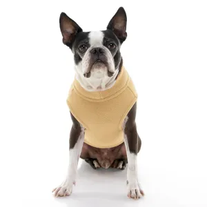 Gooby Stretch Fleece Dog Vest Sand