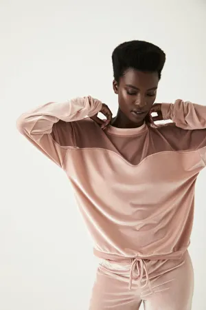 Luna Contrast Pullover, Blush