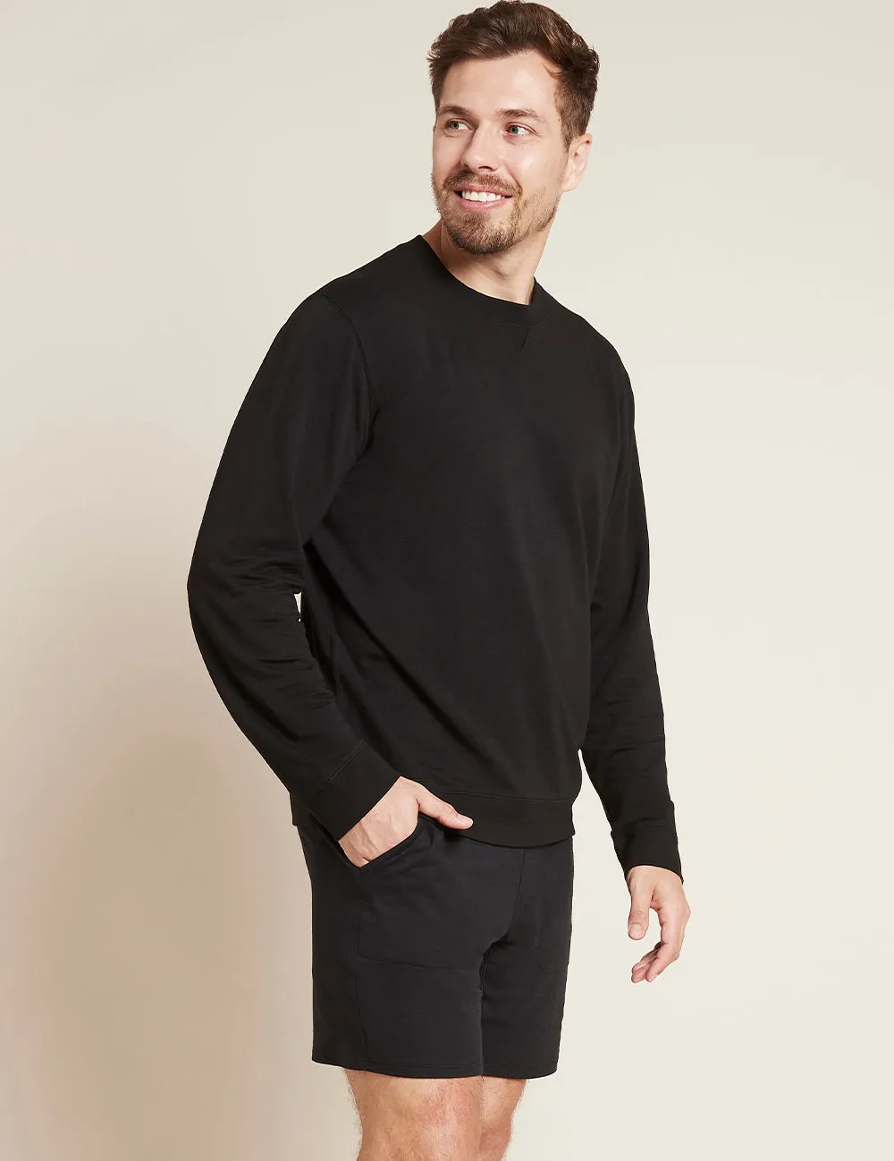 Men's Weekend Crew Pullover - Black