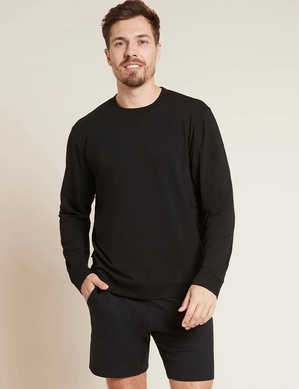 Men's Weekend Crew Pullover - Black