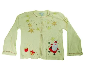 One Gold Star Just Won't Do-Small Christmas Sweater