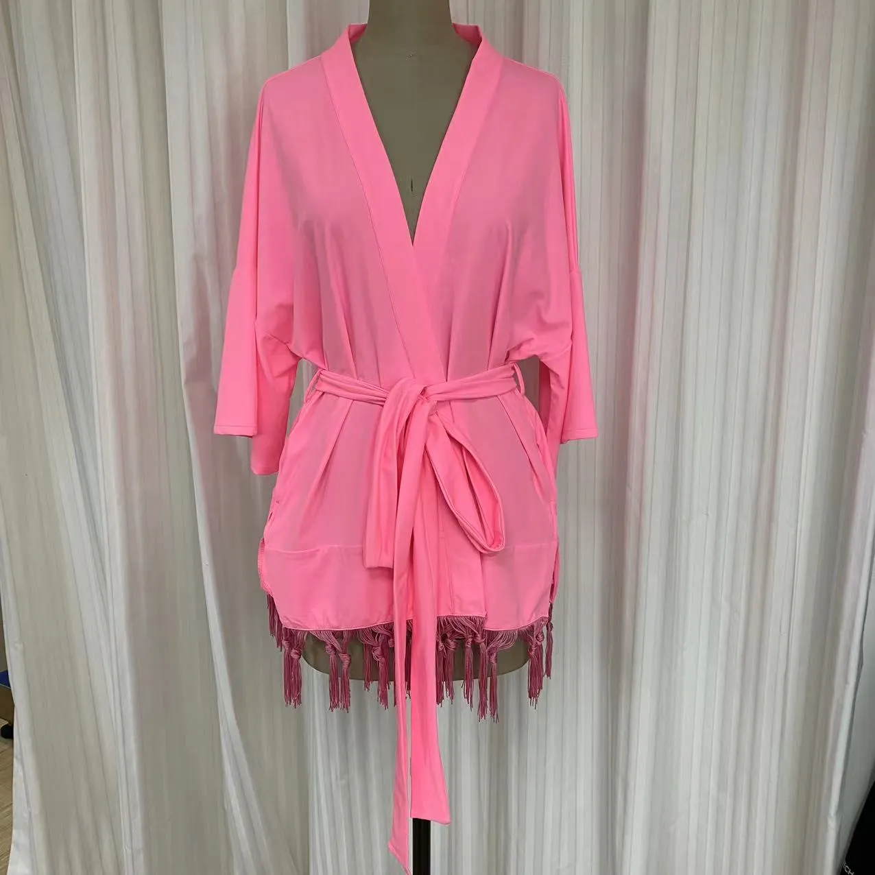 Swimsuit - Cardigan Kimono Car2203S - Fluo Pink