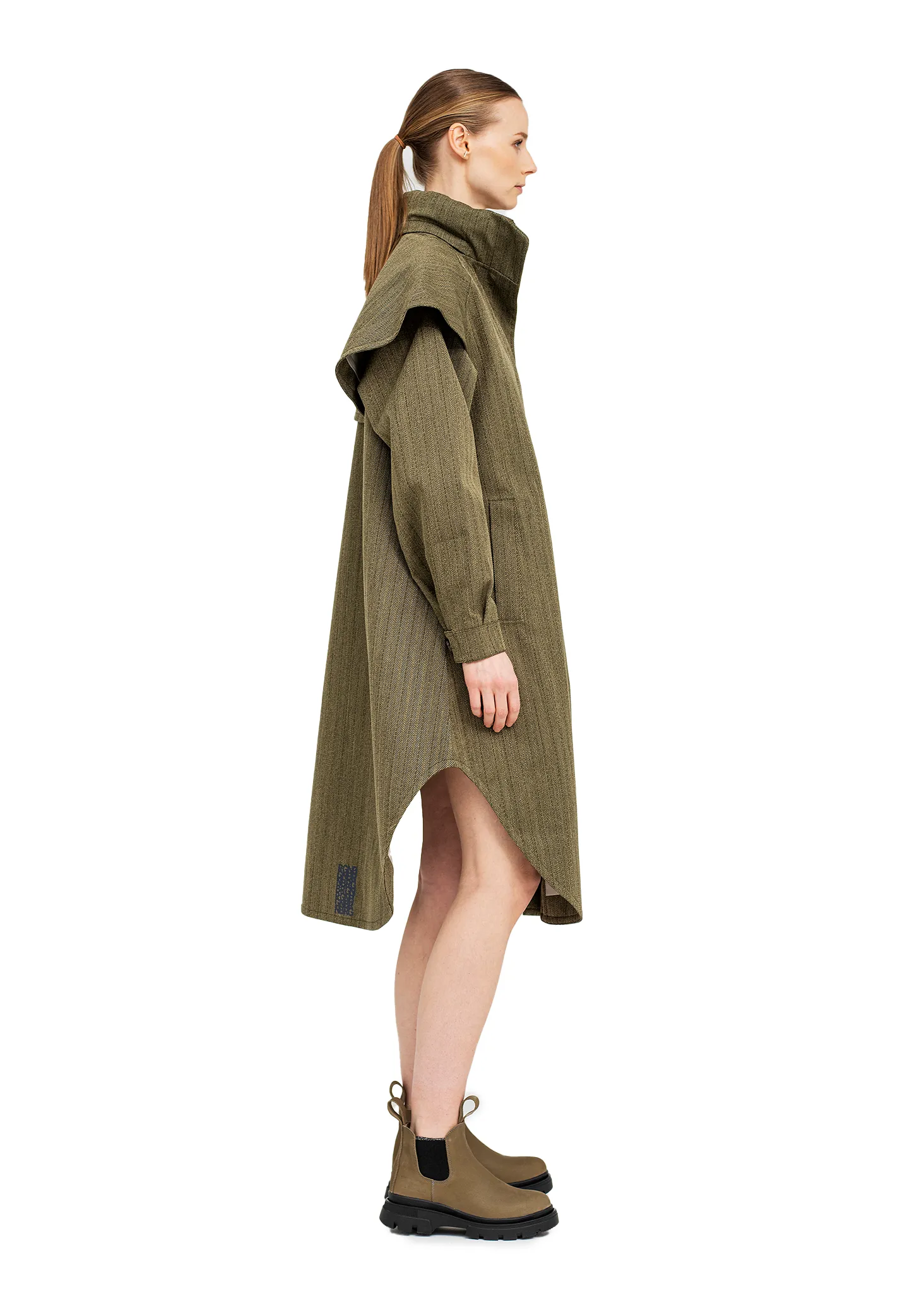 Tyfon Coat - Green Tweed