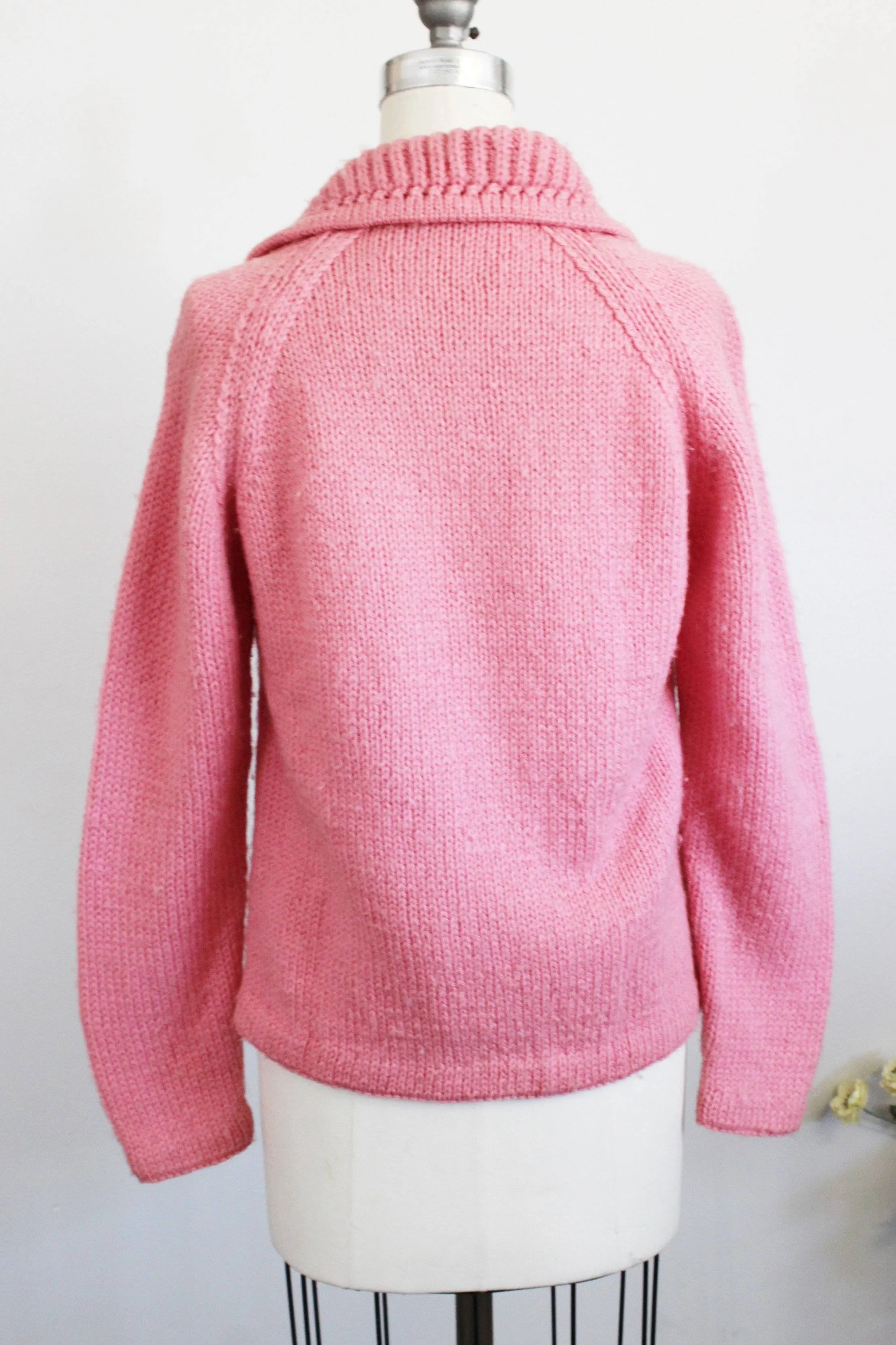 Vintage 1960s Pink Cardigan Sweater